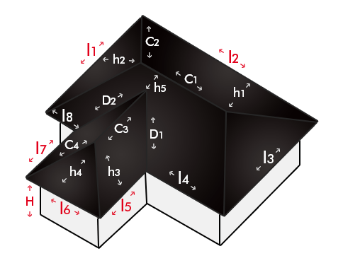Acoperis patru ape cu lucarna
